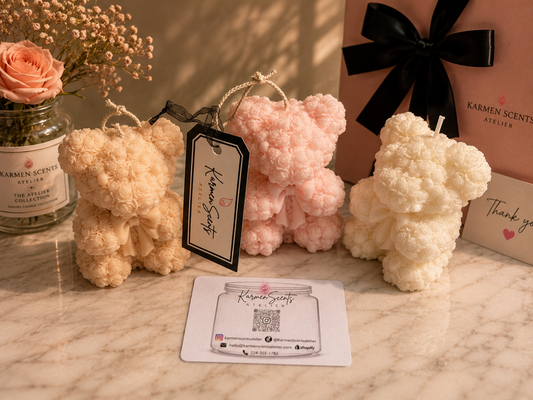 The Atelier Rose Teddy Bear Candle